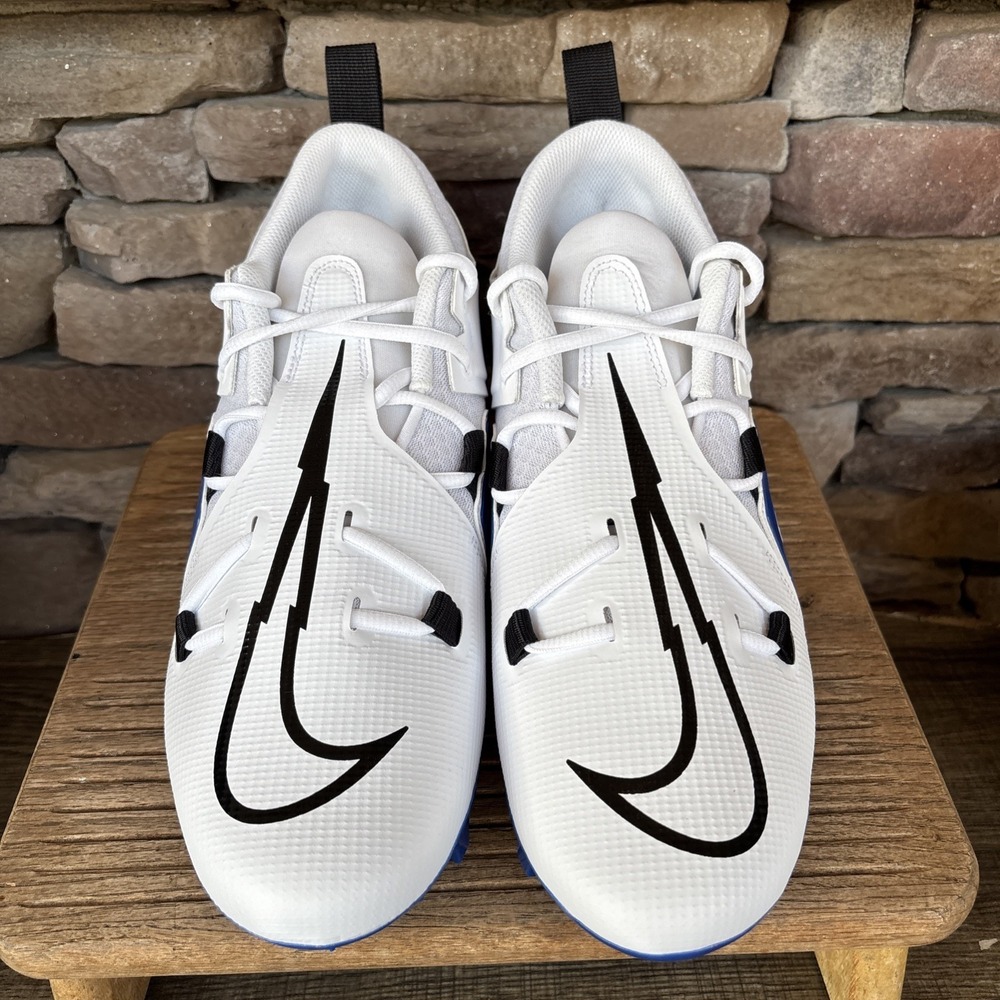 Nike Alpha Menace Pro 3 Promo White Game Royal Football Cleats Men's Sz 11